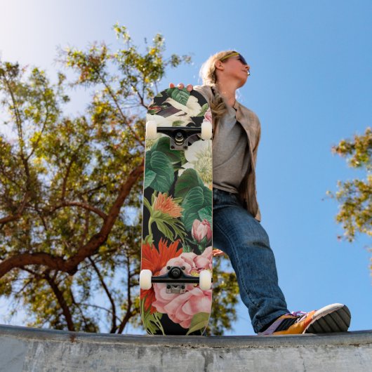 Skateboard Summer flower pattern  (Extérieur 1)