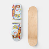 Skateboard Summer Snowman Surfer Boit Un Cocktail Frais - Amu (Recto)