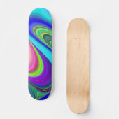 Skateboard Summerfeel, Rainbowart 3D Abstrait (Recto)