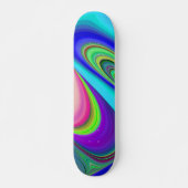 Skateboard Summerfeel, Rainbowart 3D Abstrait (Devant)