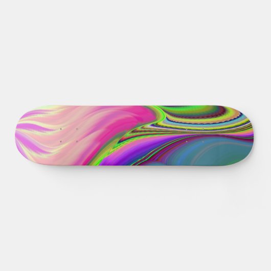 Skateboard Summerfeel, Rainbowart 3D Abstrait (Horz)