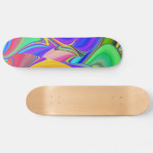 Skateboard Summerfeel, Rainbowart 3D Abstrait (Horz)