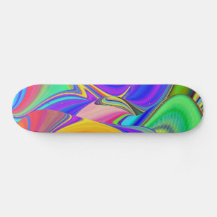 Skateboard Summerfeel, Rainbowart 3D Abstrait