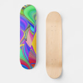 Skateboard Summerfeel, Rainbowart 3D Abstrait (Recto)