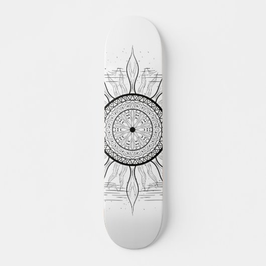 Skateboard Sun Mandala 1 (Devant)