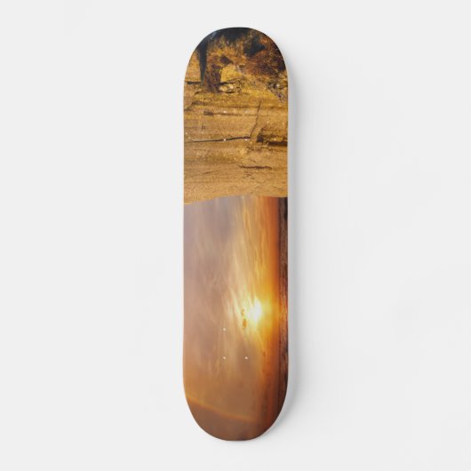 Skateboard Sun Set Sea Cliff (Recto)