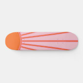 Skateboard Sun Sunrise Pastel Pink et Orange Sunshine (Horz)
