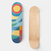 Skateboard Sunrise Ocean Wave (Recto)