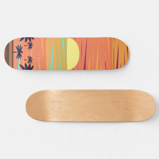 SKATEBOARD SUNSET PALM (Horz)