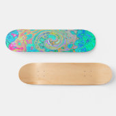 Skateboard Super Abstrait Rainbow Liquid Swirl (Horz)
