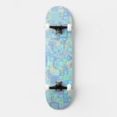 Skateboard Super coloré Carrés funky (Recto)