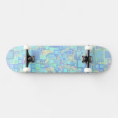 Skateboard Super coloré Carrés funky (Horz)