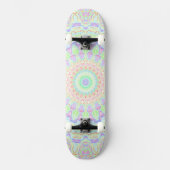 Skateboard Super Funky Boho Hippie arc-en-ciel Abstrait Manda (Recto)
