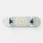 Skateboard Super Funky Boho Hippie arc-en-ciel Abstrait Manda (Horz)