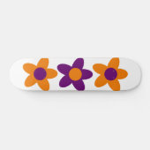 Skateboard Super Giant Fleurs Rétro Minimaliste (Horz)