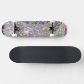 Skateboard Super Trippy Funky Psychedelic Fractal Art (Horz)