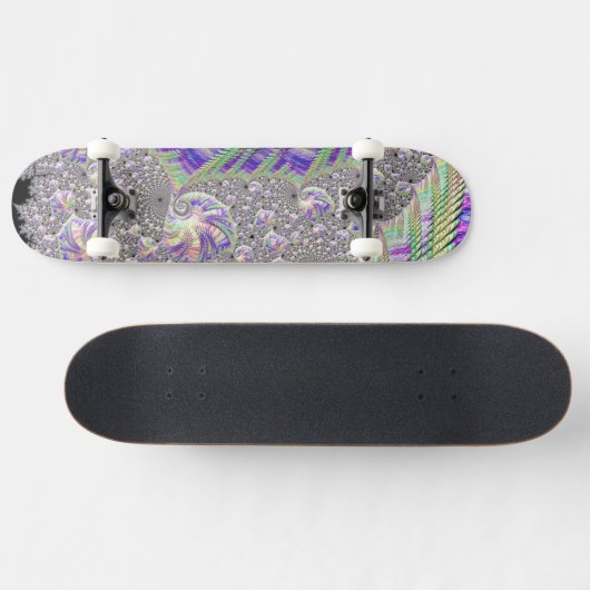Skateboard Super Trippy Funky Psychedelic Fractal Art (Horz)