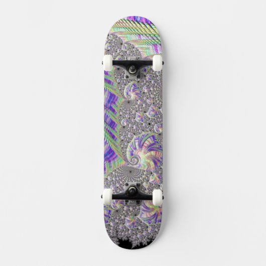 Skateboard Super Trippy Funky Psychedelic Fractal Art (Recto)