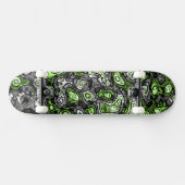 Skateboard Super Trippy Grungy Funky Abstrait Agender Pride (Horz)