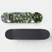 Skateboard Super Trippy Grungy Funky Abstrait Agender Pride (Horz)