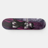 Skateboard Superbe fille Goth toiles & rideaux (Horz)