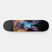 Skateboard Superbe Lapin Bleu en feu (Horz)
