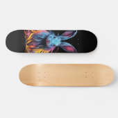 Skateboard Superbe Lapin Bleu en feu (Horz)