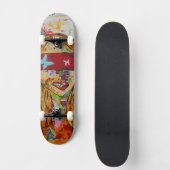 Skateboard Superbe Planche à Roulettes Artistique Aveuglée ! (Recto)