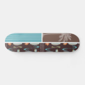 Skateboard Surfboards et Hibiscus tropicaux (Horz)
