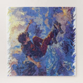 Skateboard Surfen - Skateboarder Legpuzzel (Verticaal)