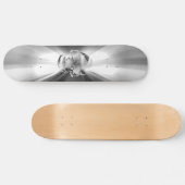 SKATEBOARD SURFER INSTANTANÉ D'ARGENT DE CRÂNE (Horz)