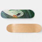 Skateboard Surfer Surf Silhouette Skate Board Design Deck (Horz)