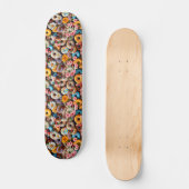 Skateboard Sweet Donuts Seamless Pattern Design (Recto)