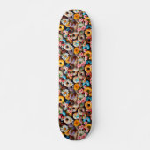 Skateboard Sweet Donuts Seamless Pattern Design (Devant)