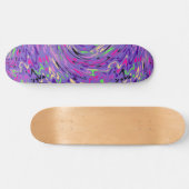 Skateboard Swirl psychédélique pourpre (Horz)