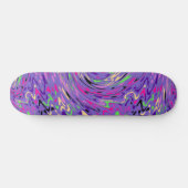 Skateboard Swirl psychédélique pourpre (Horz)
