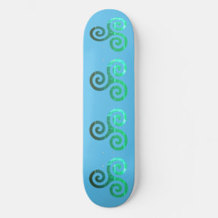Skateboard Symbole celtique antique Emerald Triskele