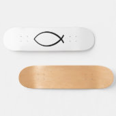 Skateboard Symbole Christian Fish (Ichthys) (Horz)