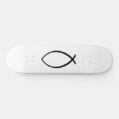 Skateboard Symbole Christian Fish (Ichthys) (Horz)