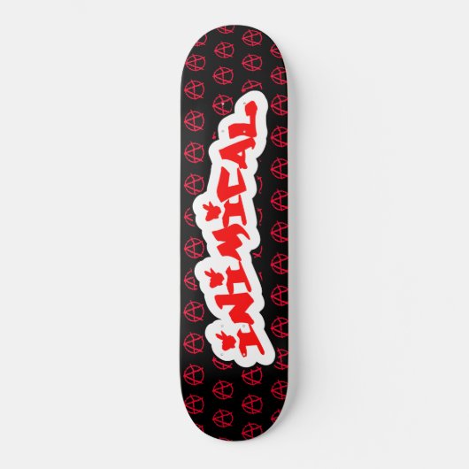 Skateboard Symbole d'anarchie inimitable (Recto)