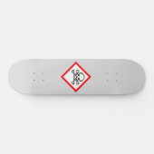 Skateboard Symbole de danger du crâne et des os croisés (Horz)