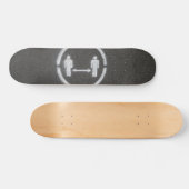 Skateboard Symbole de distance sociale (Horz)