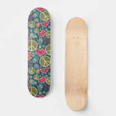 Skateboard Symbole de la paix Hipster Pacifisme (Recto)