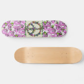 Skateboard Symbole de paix de papillon (Horz)