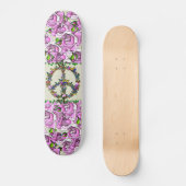 Skateboard Symbole de paix de papillon (Recto)
