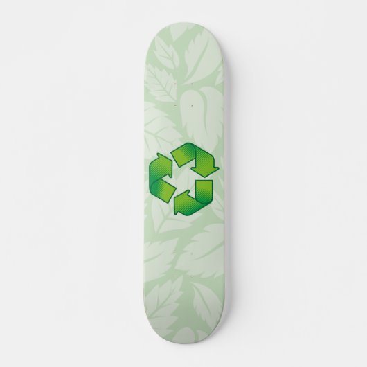Skateboard Symbole de recyclage (Devant)
