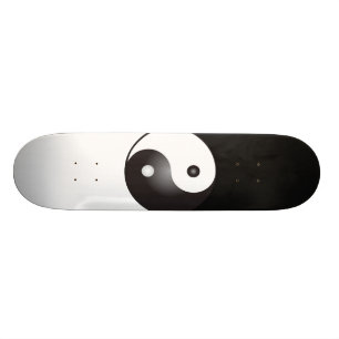 Skateboard Symbole de Yin Yang : Planche à roulettes