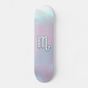 Skateboard Symbole de zodiaque de Scorpion en décor nacré