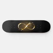Skateboard Symbole d'infini doré (Horz)