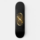 Skateboard Symbole d'infini doré (Recto)